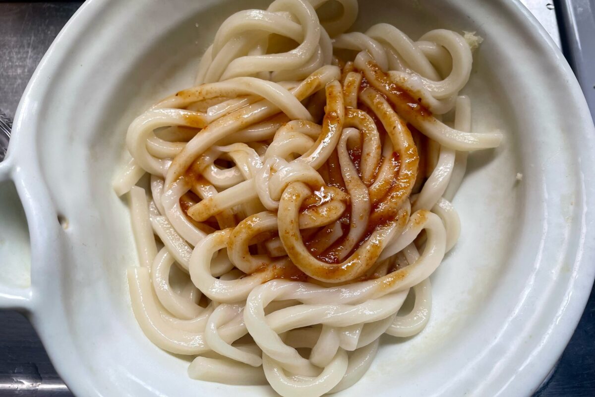 時短油うどん