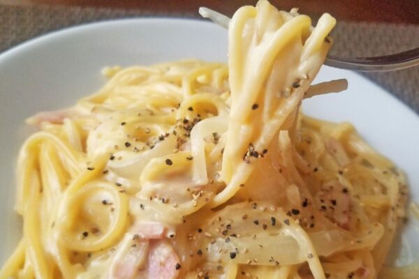 コーンクリームパスタ・実食