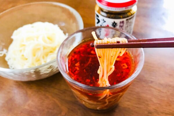 食べるラー油そうめん