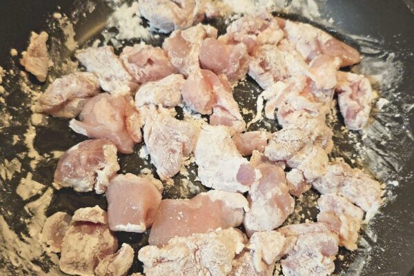 甘辛にんにくチキン・焼く