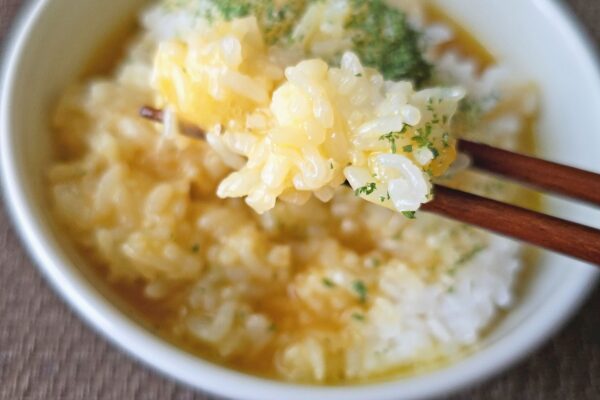 ペペロンチーノ風たまごかけごはん・実食