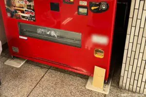 自販機に置かれた謎の封筒、宛名5文字にギョッとした　「東京では不可能」と話題に…