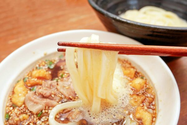 ロバート馬場・ピリ辛油つけうどん