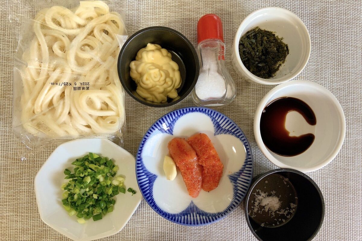 リュウジ　冷やしガーリックたらこうどん