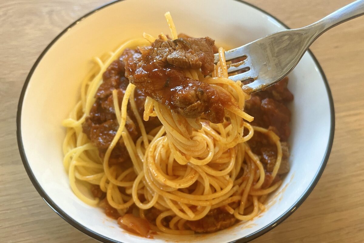 木村拓哉　ミートソースパスタ