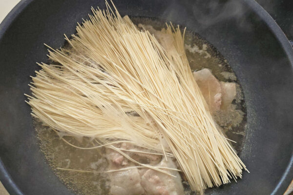 鶏ガラ豚そうめん・そうめん