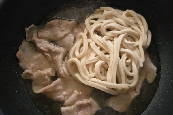 超絶品ネギ塩豚バラうどん・うどん