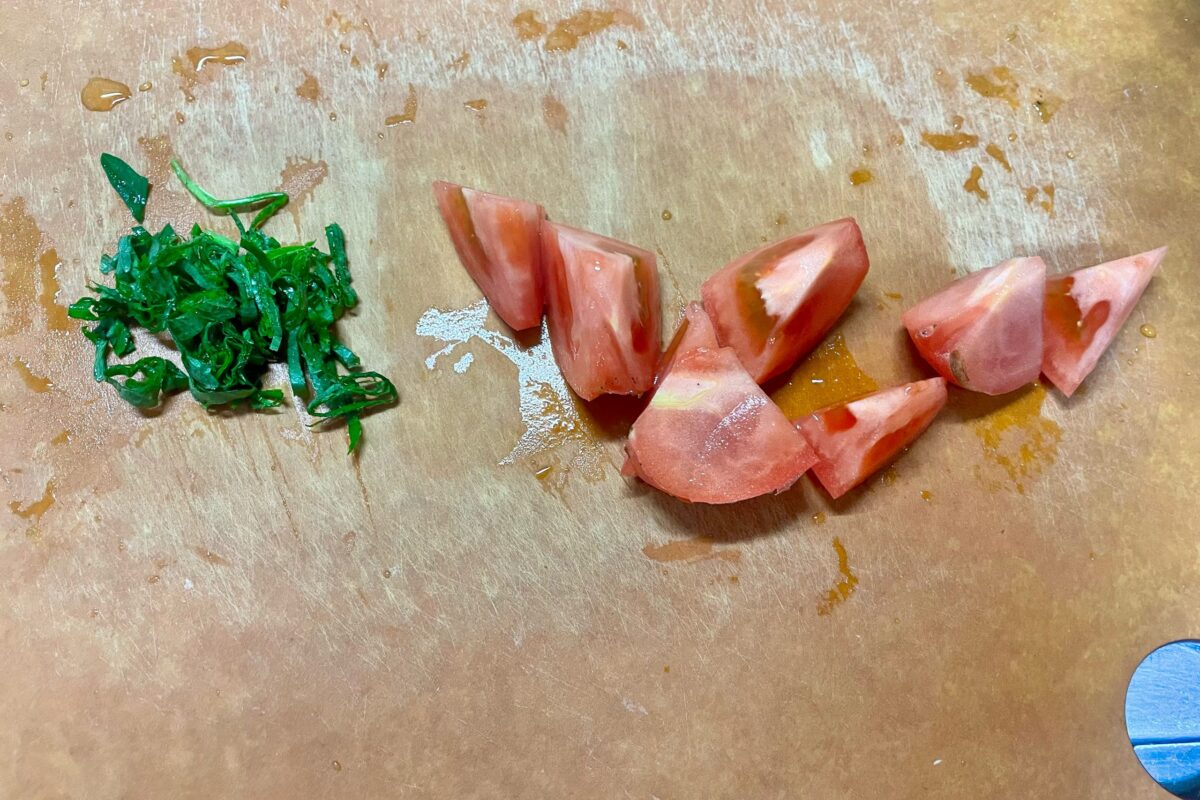 トマトとお豆腐のサラダ