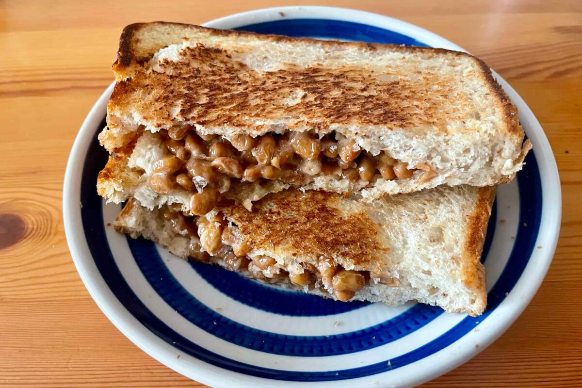 納豆トースト