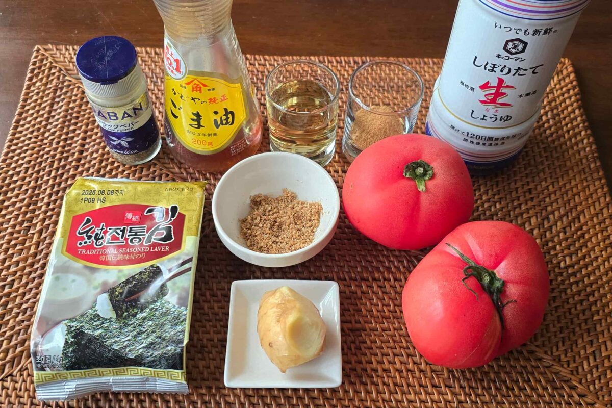 トマトのナムルサラダ・材料