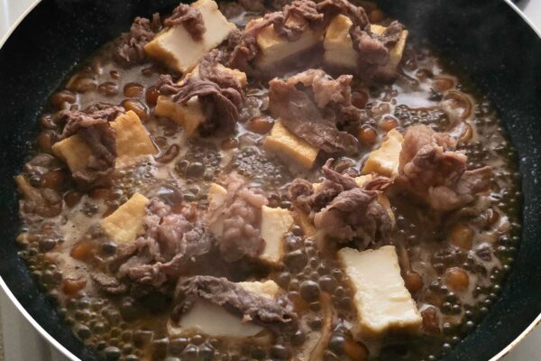 ワンパン肉豆腐・厚揚げ
