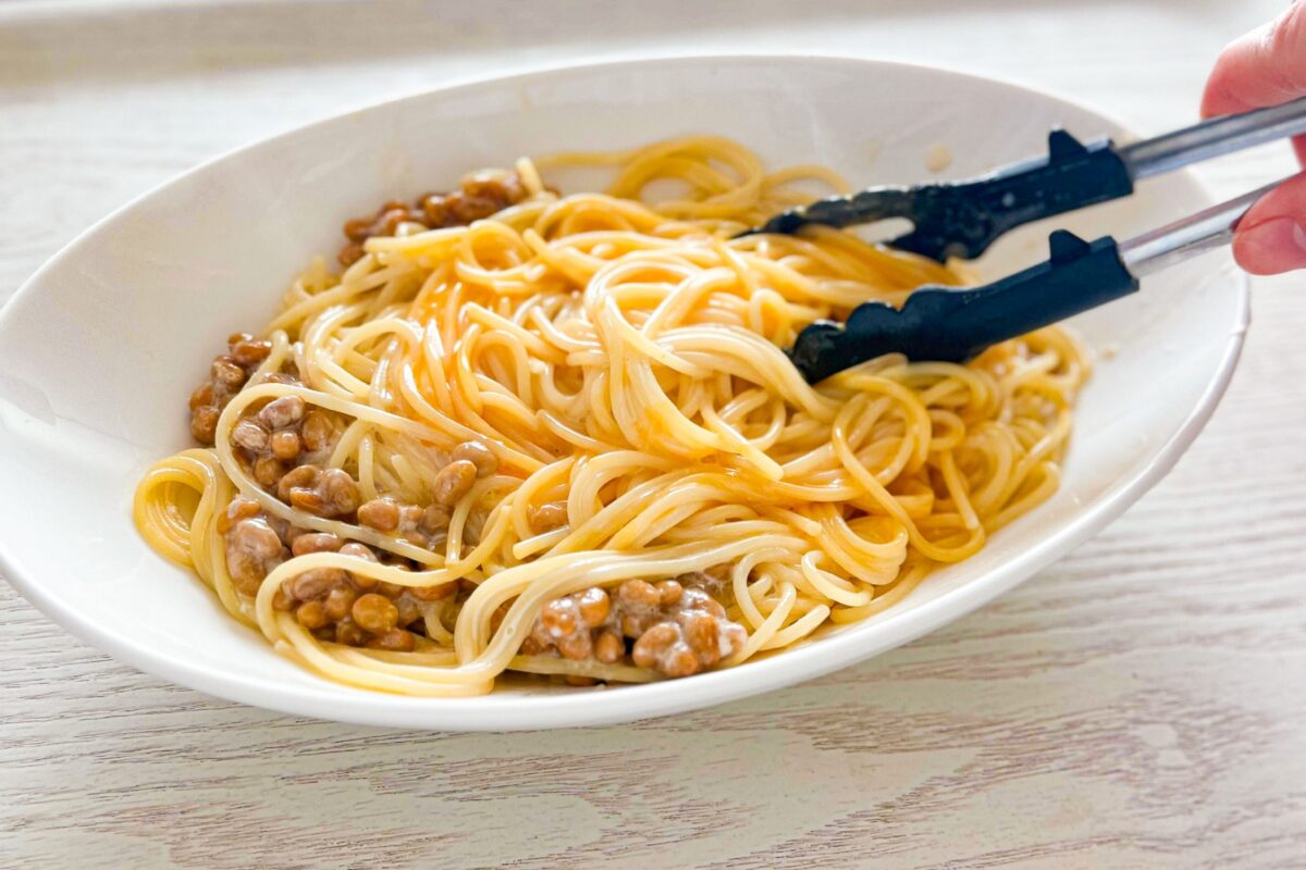 納豆カルボナーラ