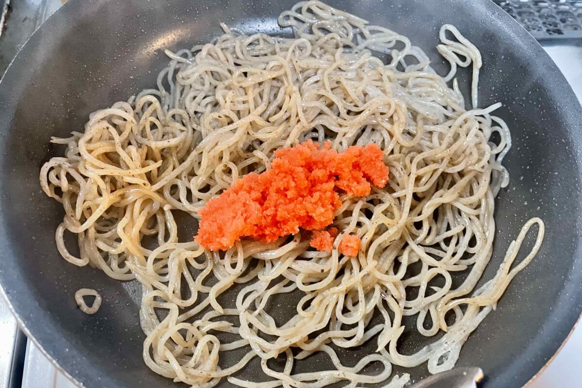 ごま油明太糸こん