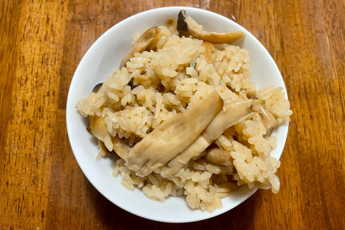 松茸風炊き込みご飯