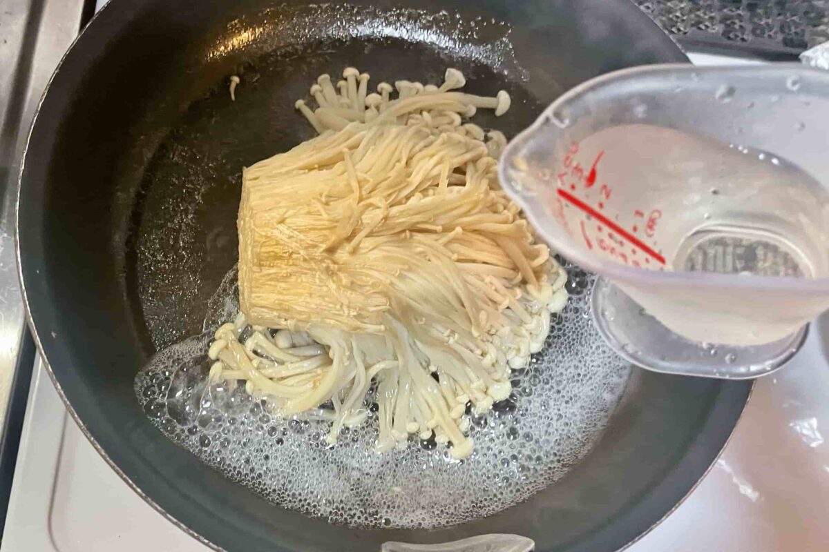 えのきワンパン丸焼きステーキ