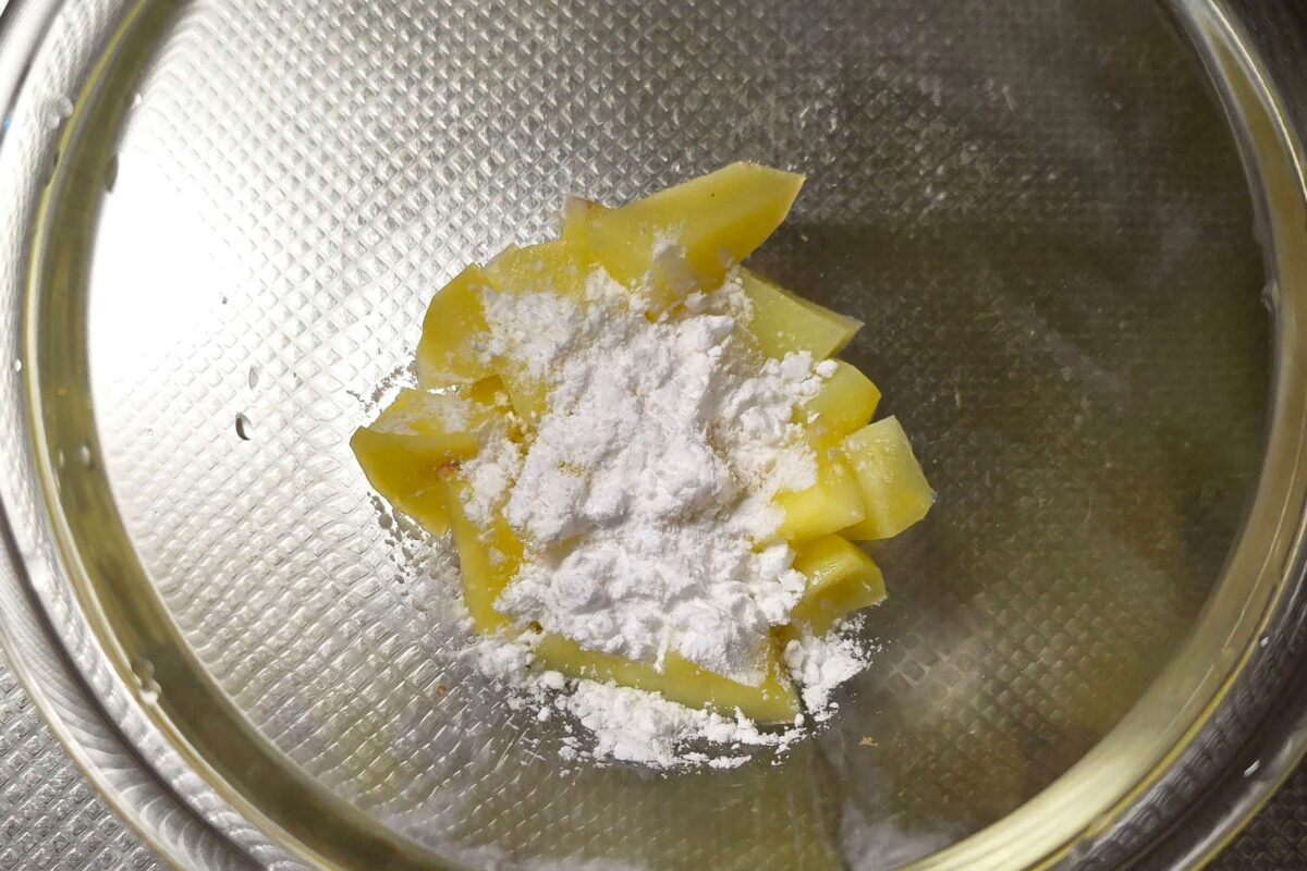 塩昆布ポテト・片栗粉