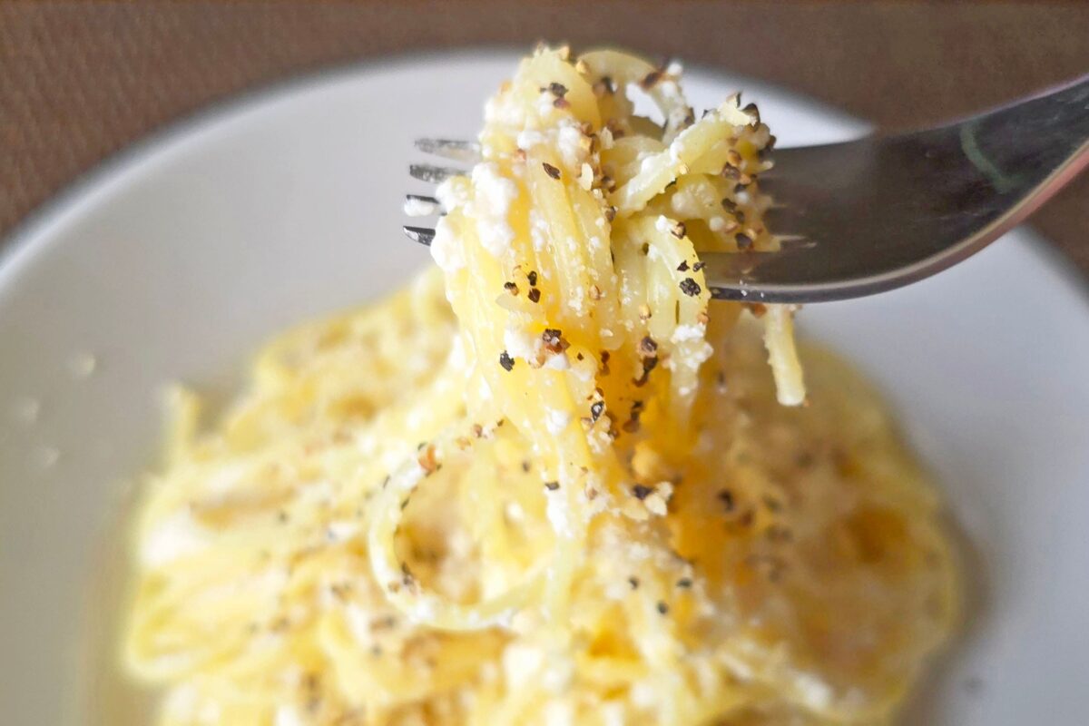 豆腐のスパゲッティ・実食