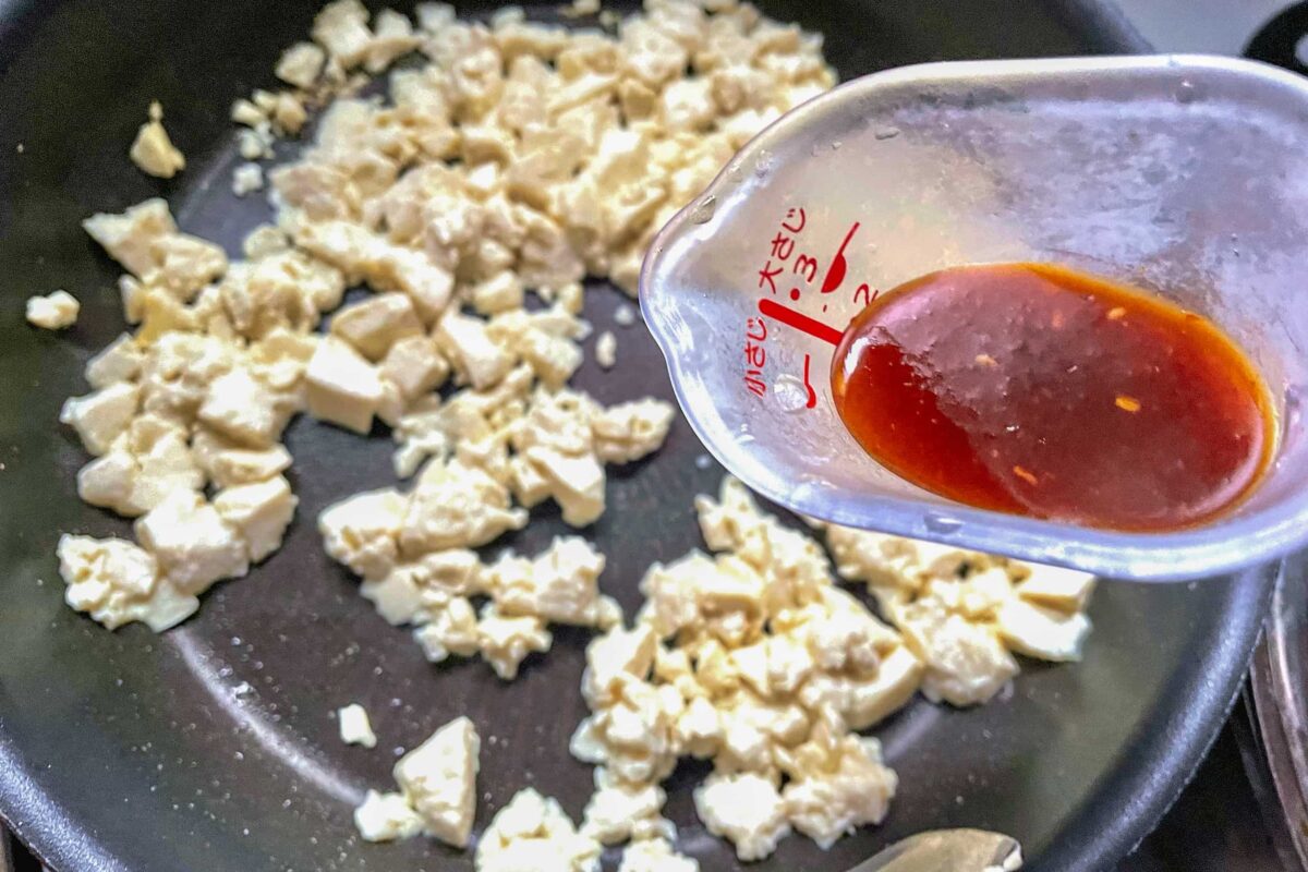 豆腐そぼろ混ぜそば