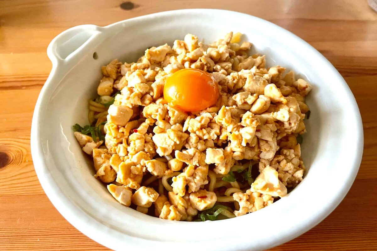 豆腐そぼろ混ぜそば