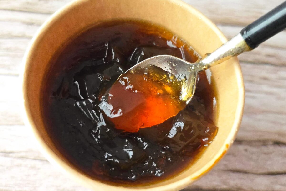 本格コーヒーゼリー・冷やす