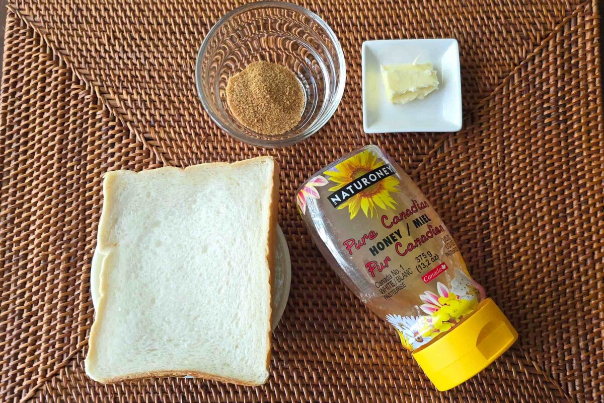 ハニーバターキャラメリゼトースト・材料