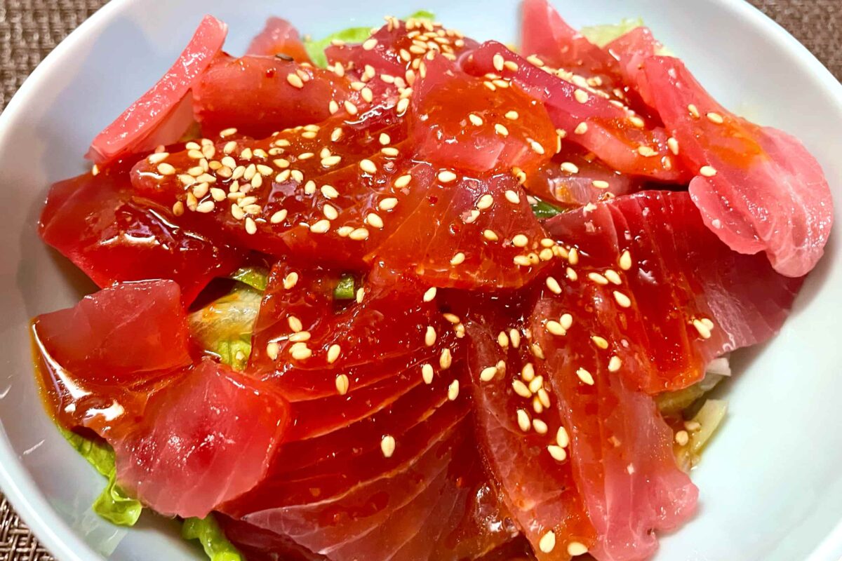 コリアンホットなまぐろのカルパッチョ