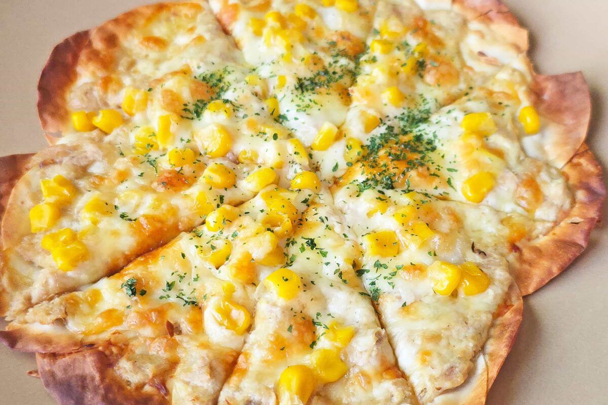 餃子の皮で即席ピザ