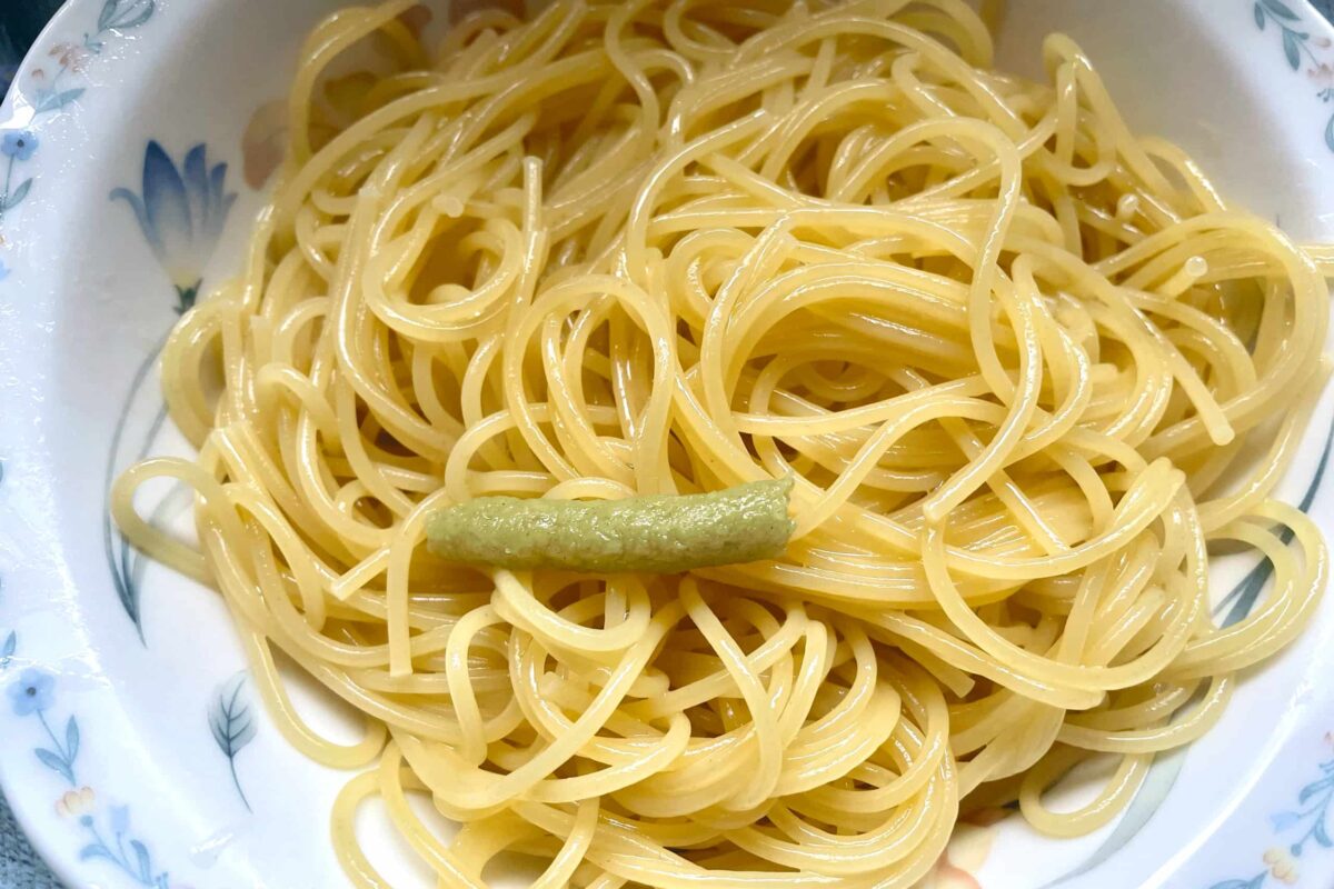わさびパスタ