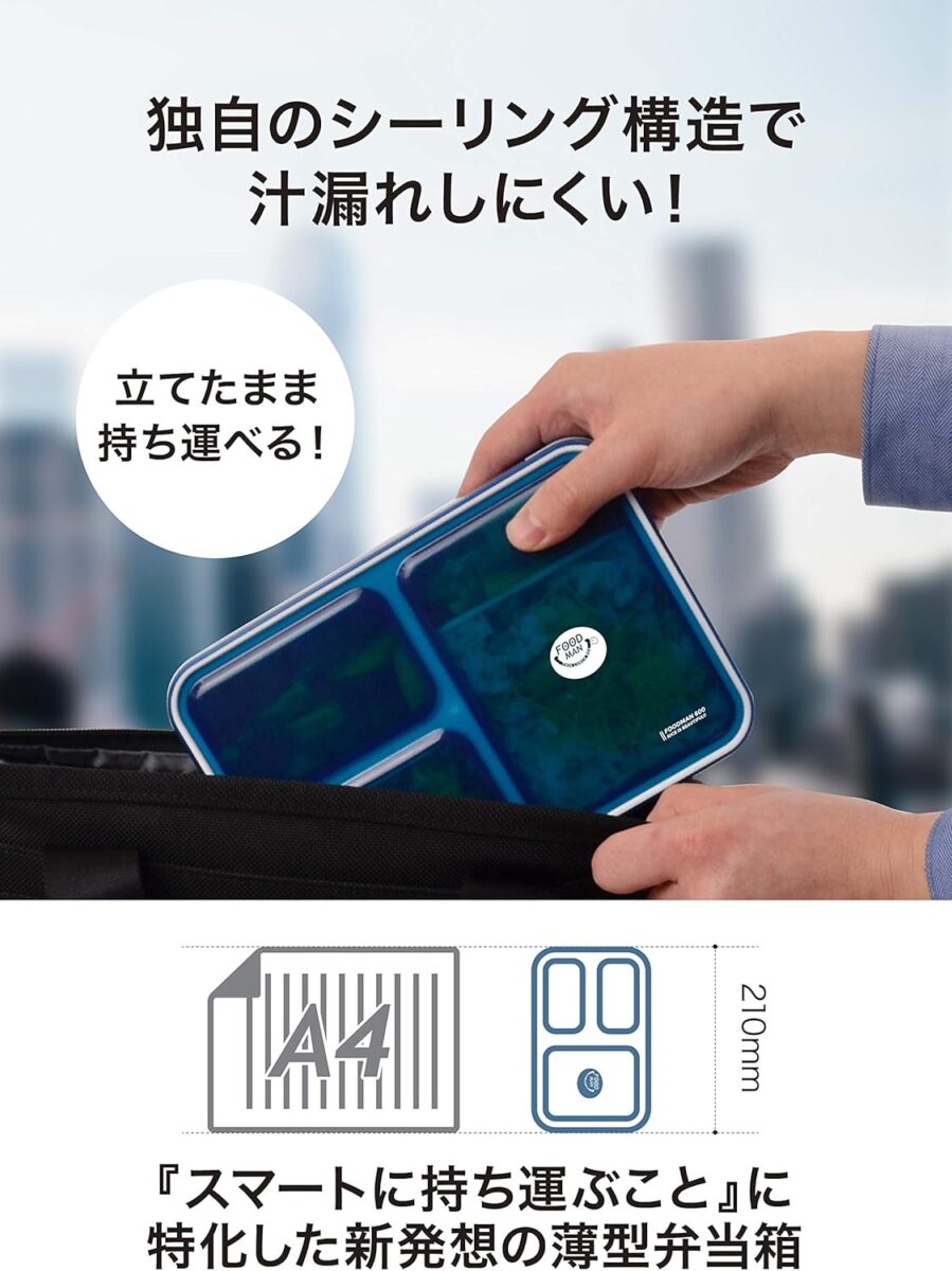 薄型弁当箱フードマン600