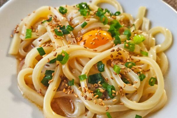 やる気1%で冷製ごまだし油うどん