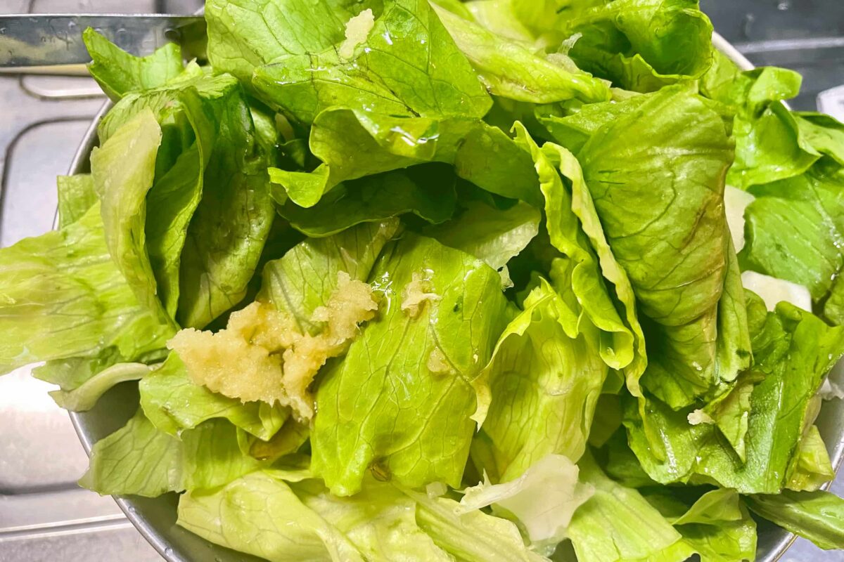 レタスと海苔のナムル