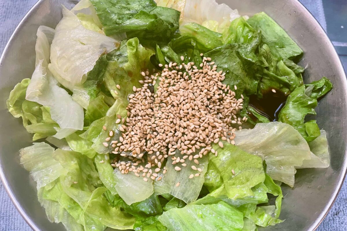 レタスと海苔のナムル