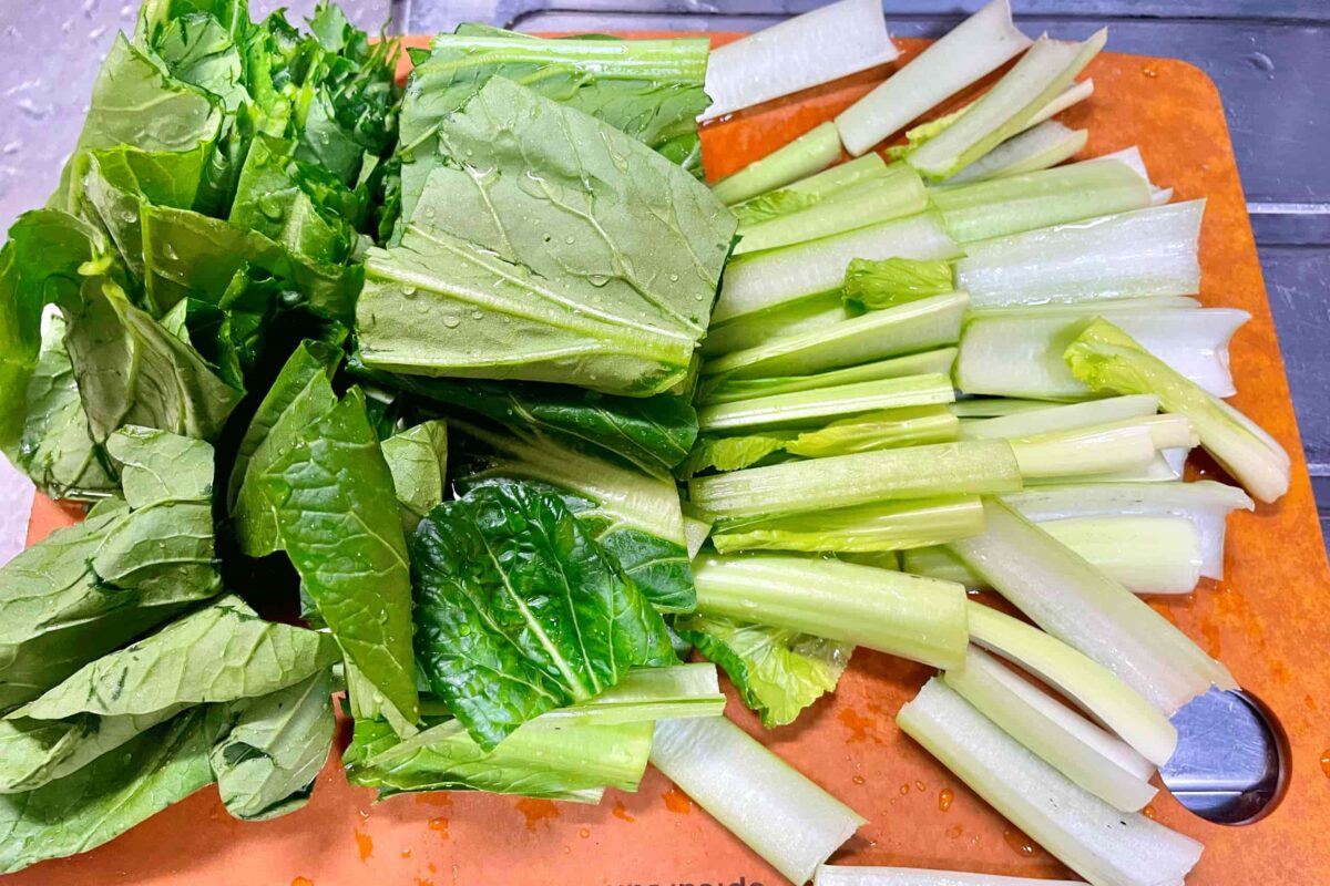 豆腐と小松菜の旨炒め