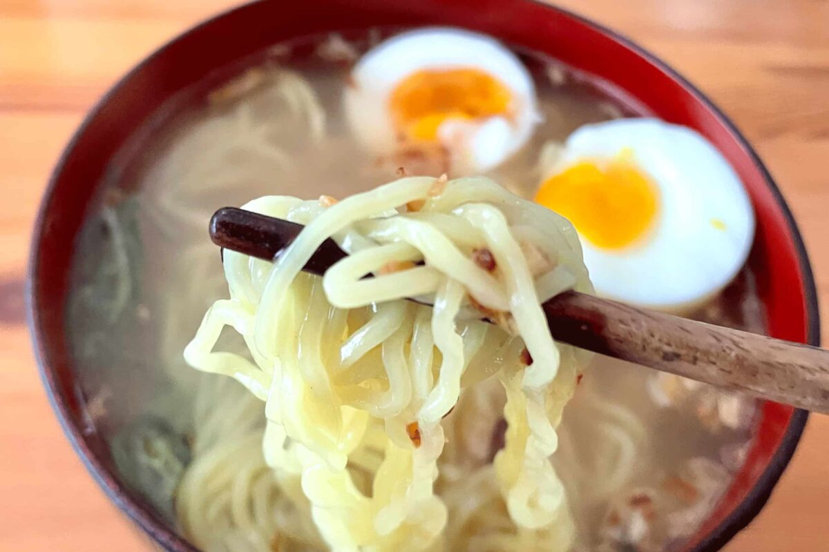 家で作る塩らーめん