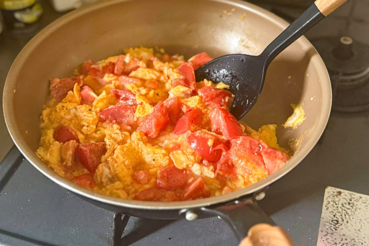 たまごとトマトの炒め物
