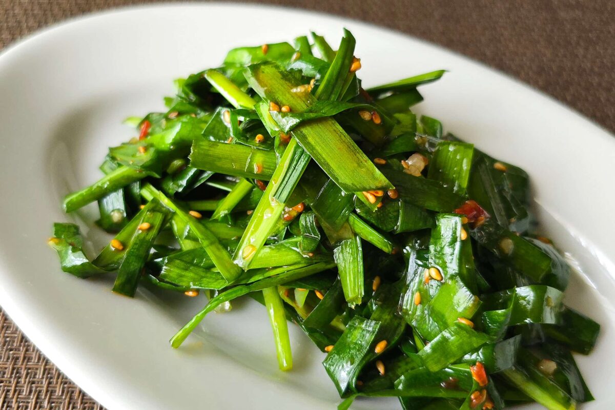 ニラの旨辛和え