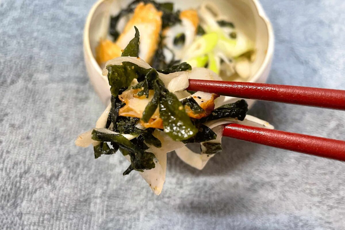 葱とちくわのおつまみわかめ