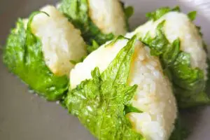 大葉を“漬けて貼るだけ”で激ウマ さっぱりなのに満足感すごい「夏のおにぎり」