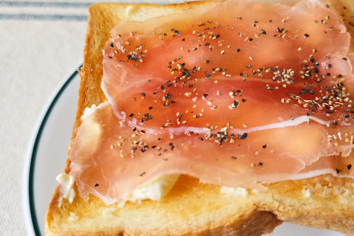 生ハムクリチトースト・実食