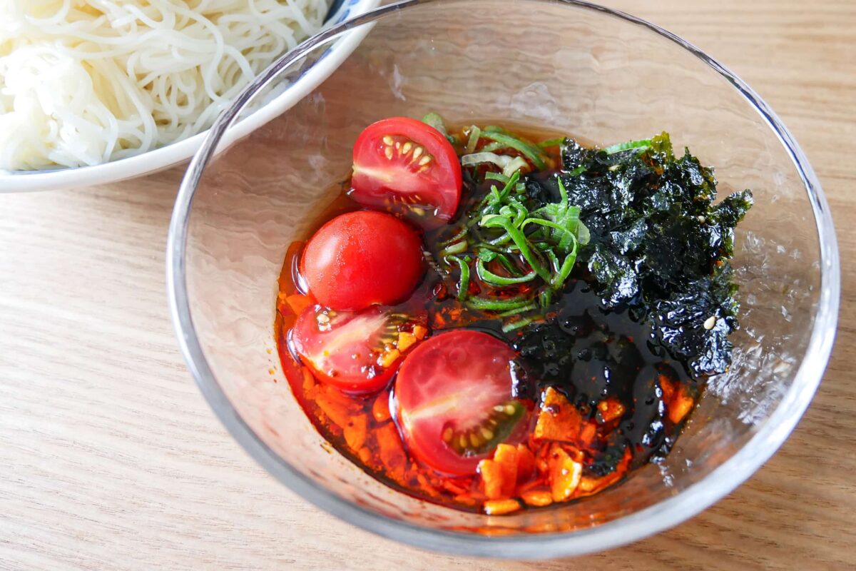 パンチがきいたそうめん