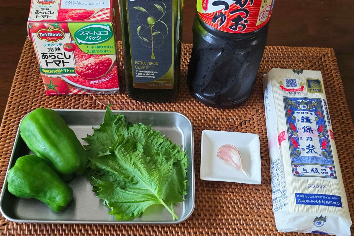 マトつけ麺・材料