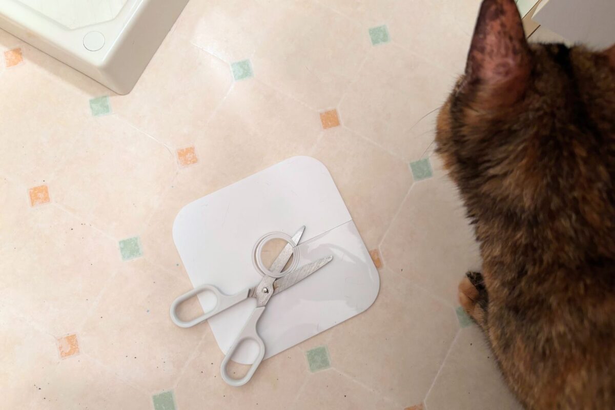 山崎実業「洗濯機排水トラップホコリ防止カバー」