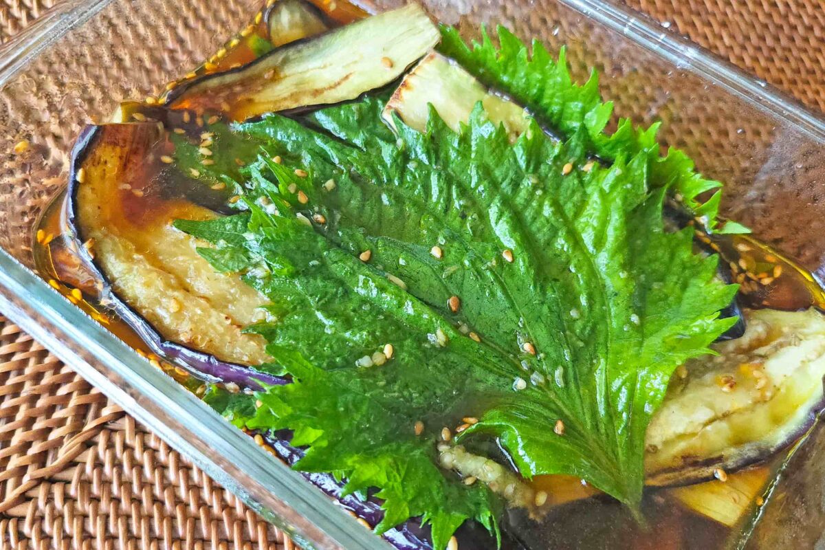 旨だれやみつき大葉なす・漬ける