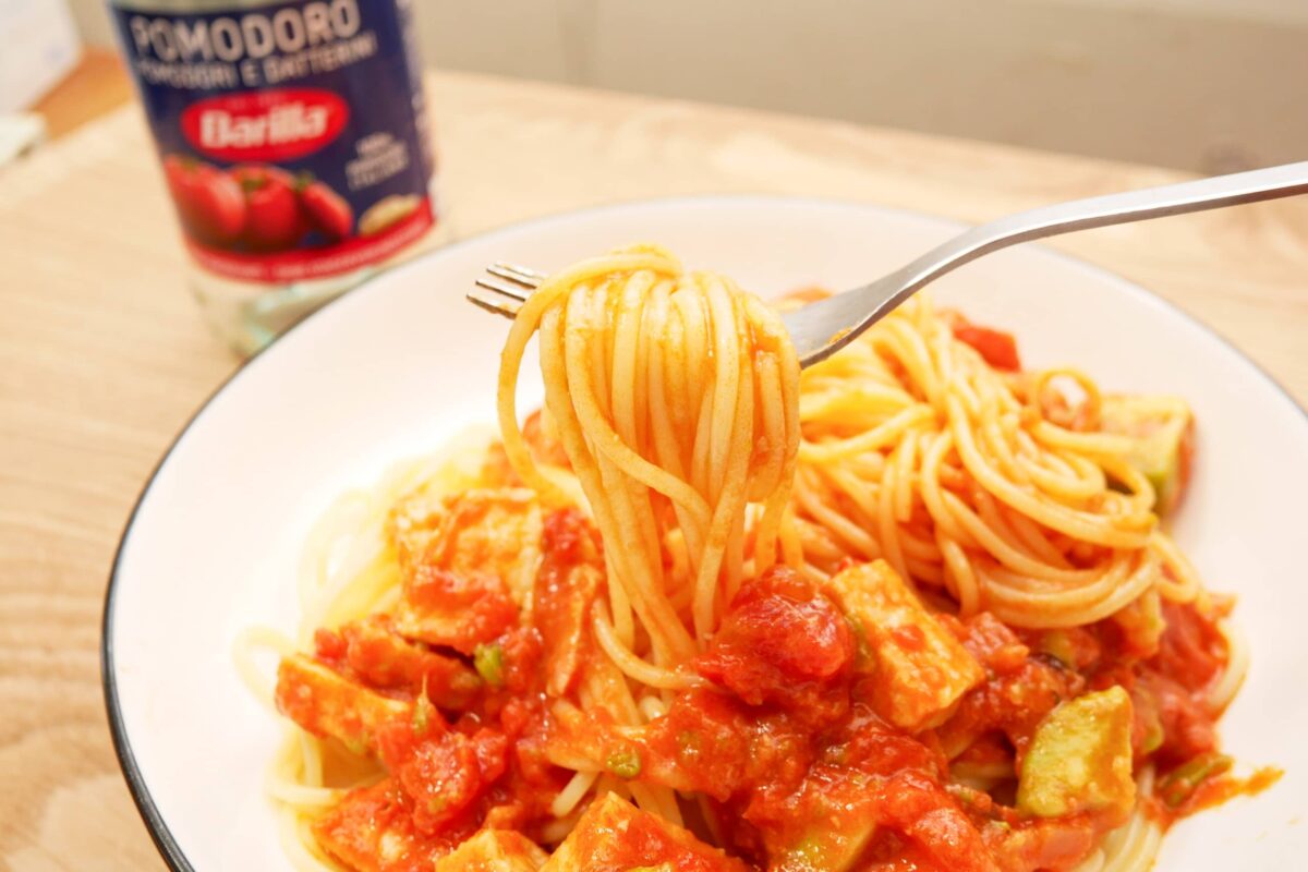 絶品レンジでパスタ