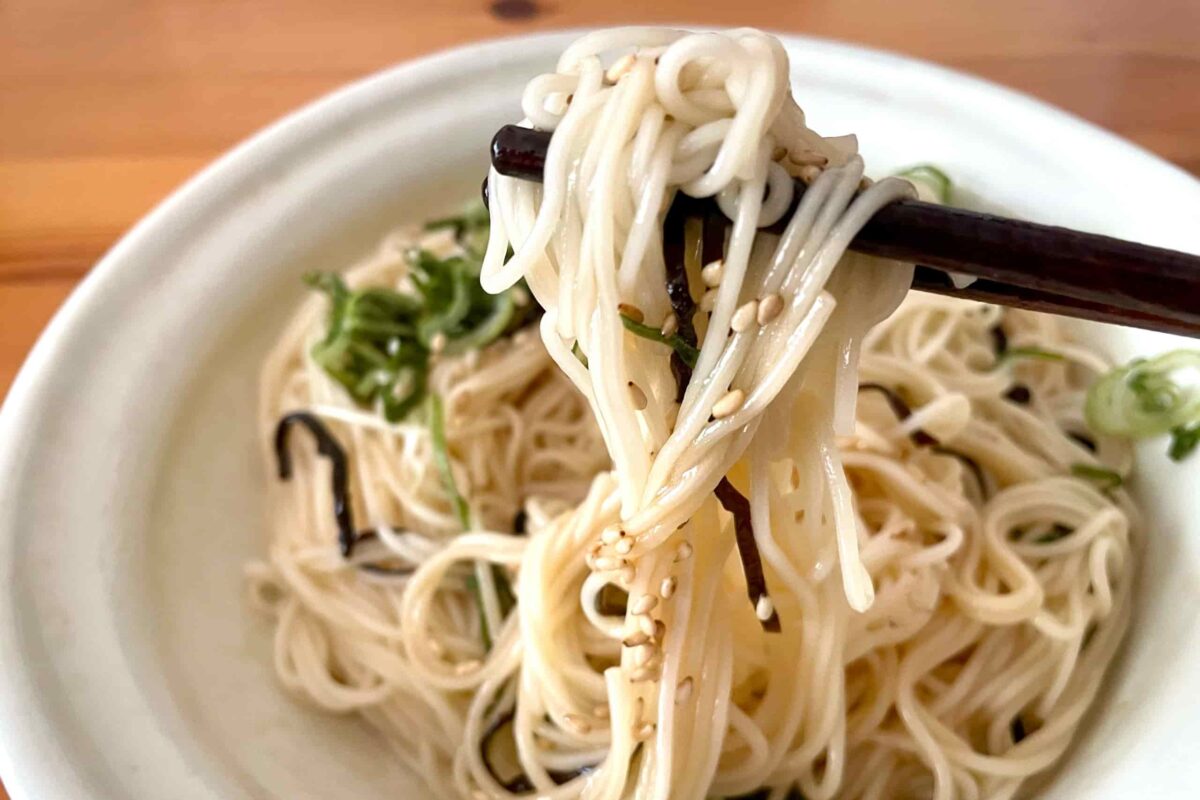 塩昆布そうめん