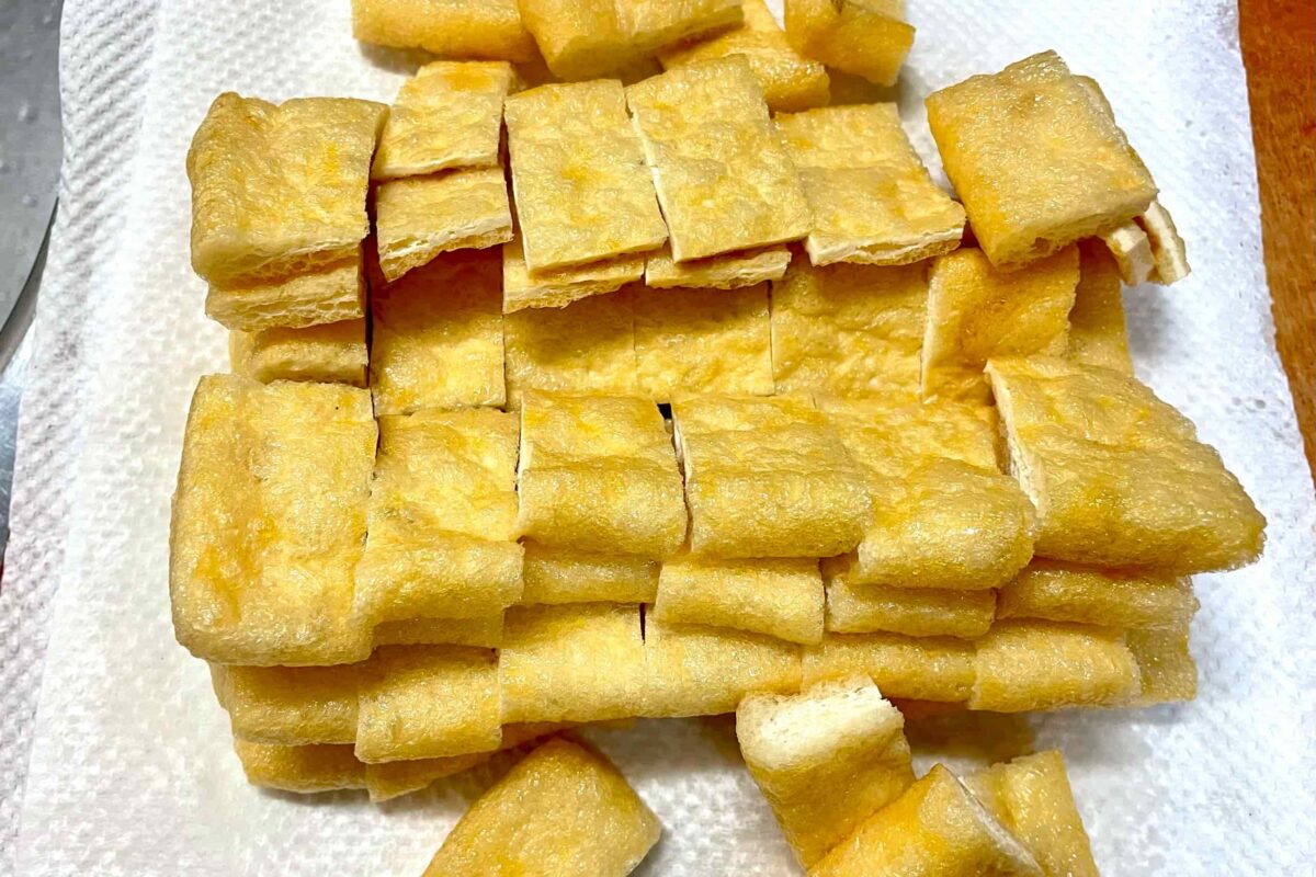 油揚げのピリ辛煮