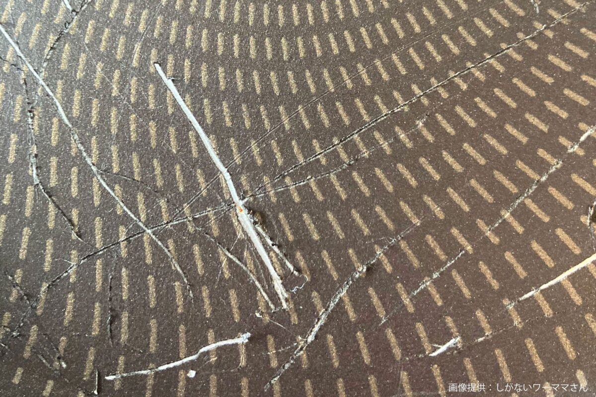 傷ついたフライパン