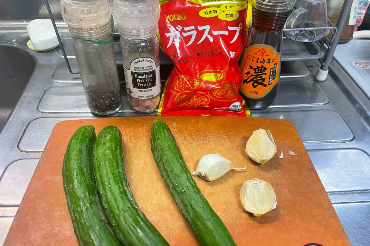 塩にんにくきゅうり漬け