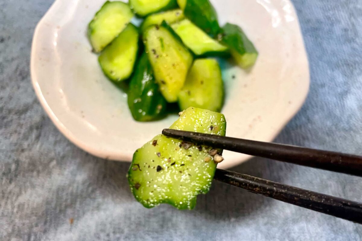 塩にんにくきゅうり漬け