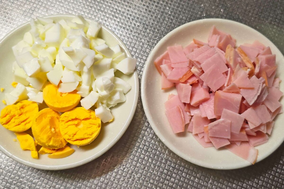 お母ちゃんのポテトサラダ・ゆで卵